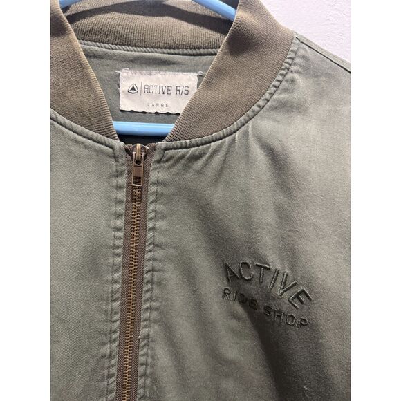 Men's Active Brand Olive Green Jacket - Picture 3 of 4